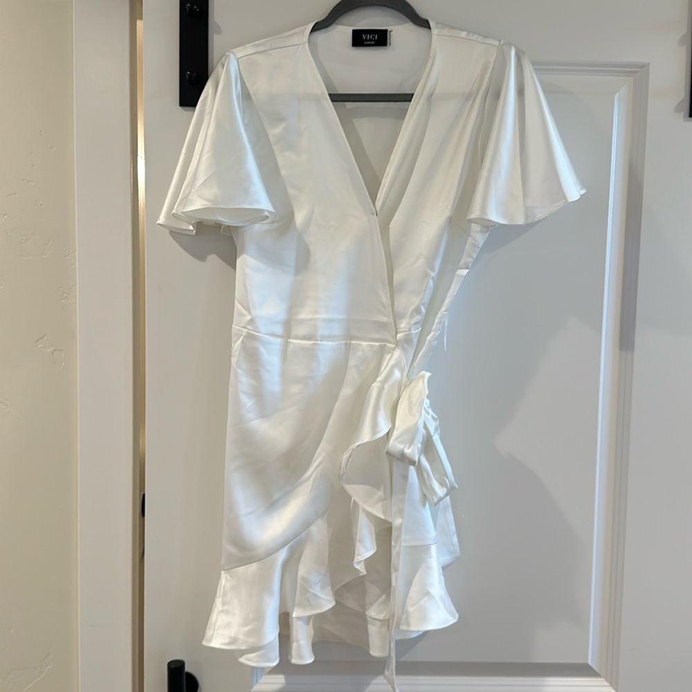 Brand new VICI wrap tie dress